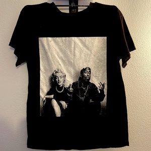 Marilyn Monroe and Tupac tee
